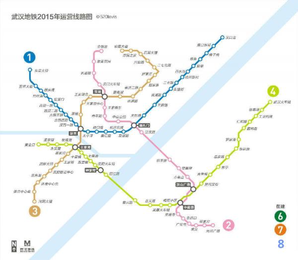 武汉地铁最新线路图揭晓